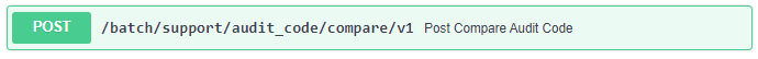POST /audit_code/compare swagger view