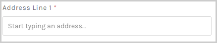 BigCommerce - Address Line 1 with placeholder