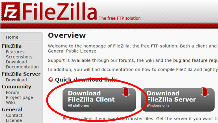 Download FileZilla